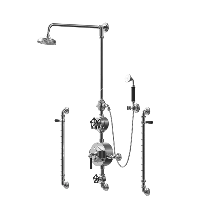 Regulator Thermostatic Shower System 3D model image 1