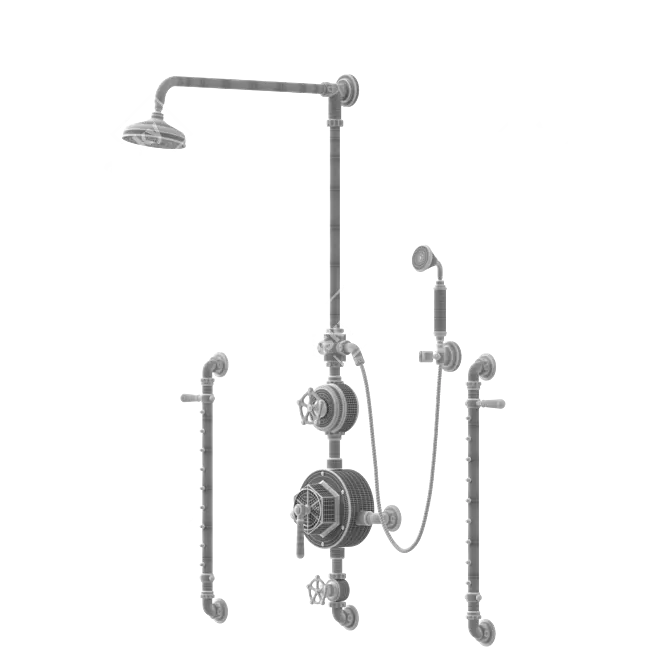 Regulator Thermostatic Shower System 3D model image 3