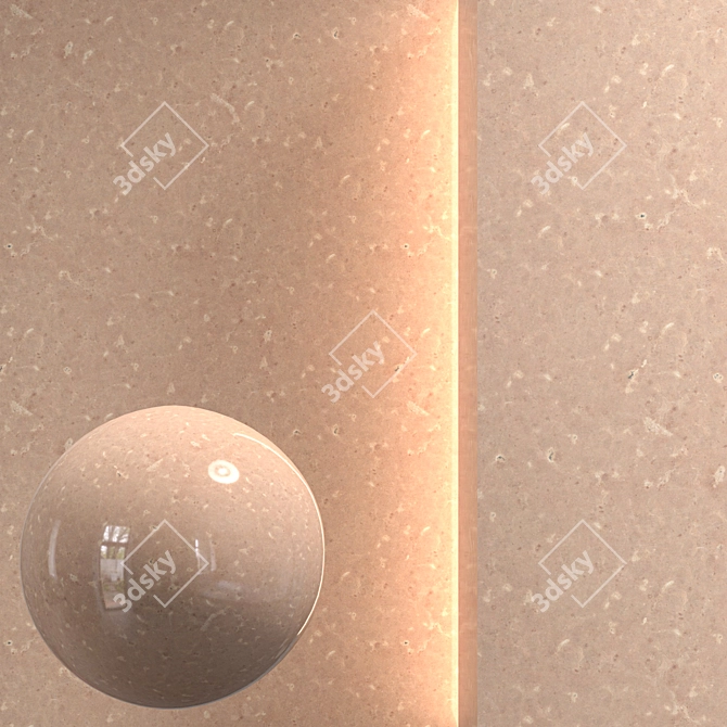 Rough Seamless Stone Texture 3D model image 1