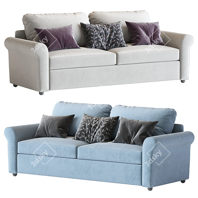 Custom Fabric Brighton Sofa (82") 3D model image 1