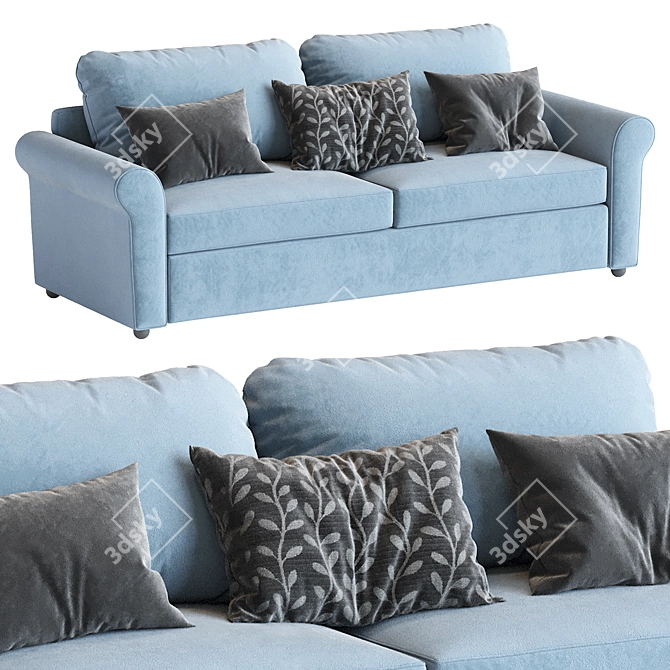 Custom Fabric Brighton Sofa (82") 3D model image 3