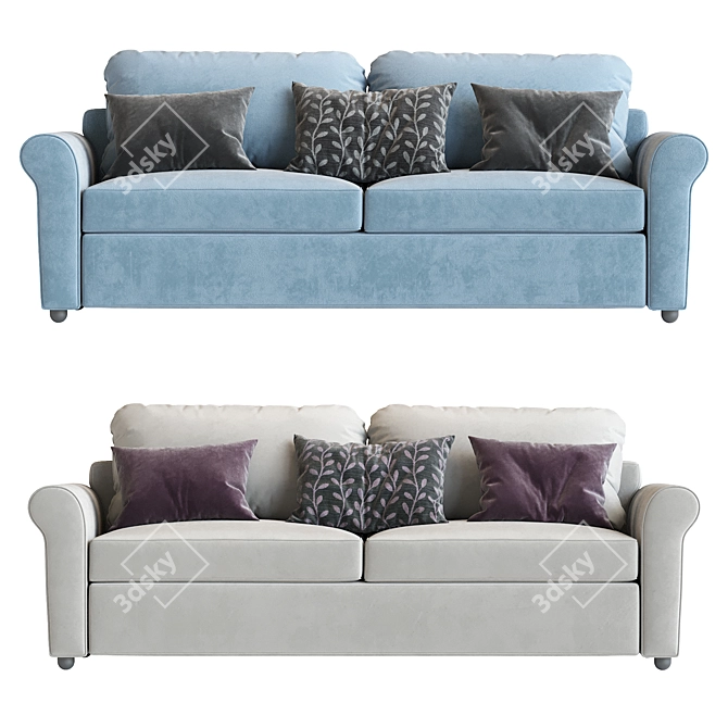 Custom Fabric Brighton Sofa (82") 3D model image 4