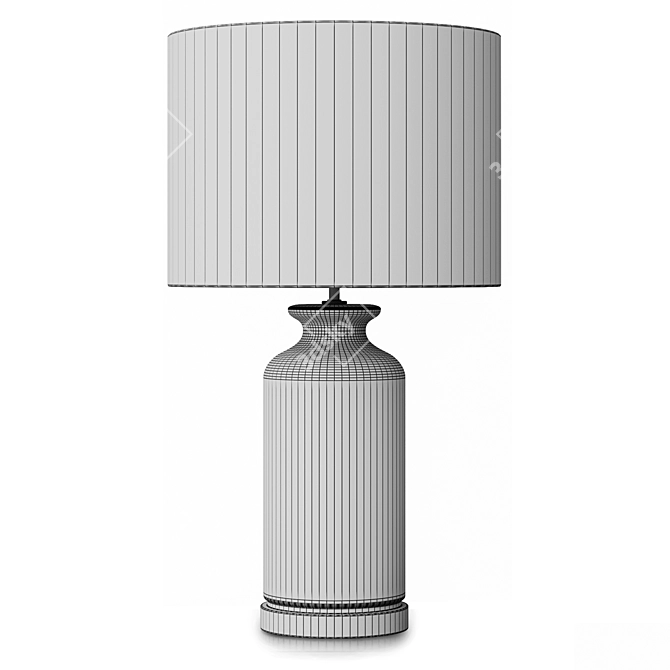 Elegant Table Lamp Barbara 3D model image 4