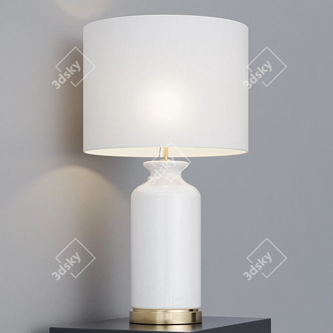 Elegant Table Lamp Barbara 3D model image 7