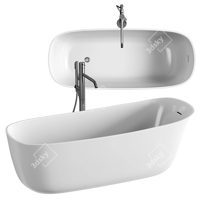 Antoniolupi DAFNE Oval Bath 3D model image 1