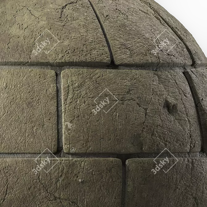 Sbsar Slate Wall Texture Kit 3D model image 3