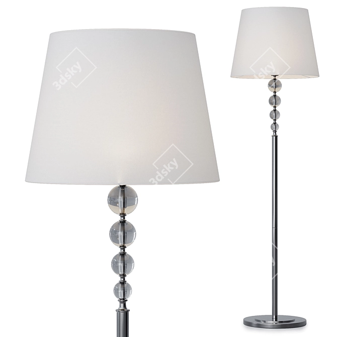 Elegant Virginia Floor Lamp 3D model image 2