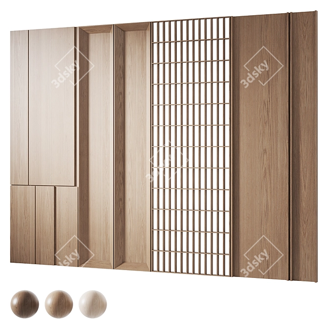 Wooden Panels for Smoothing 3D model image 1