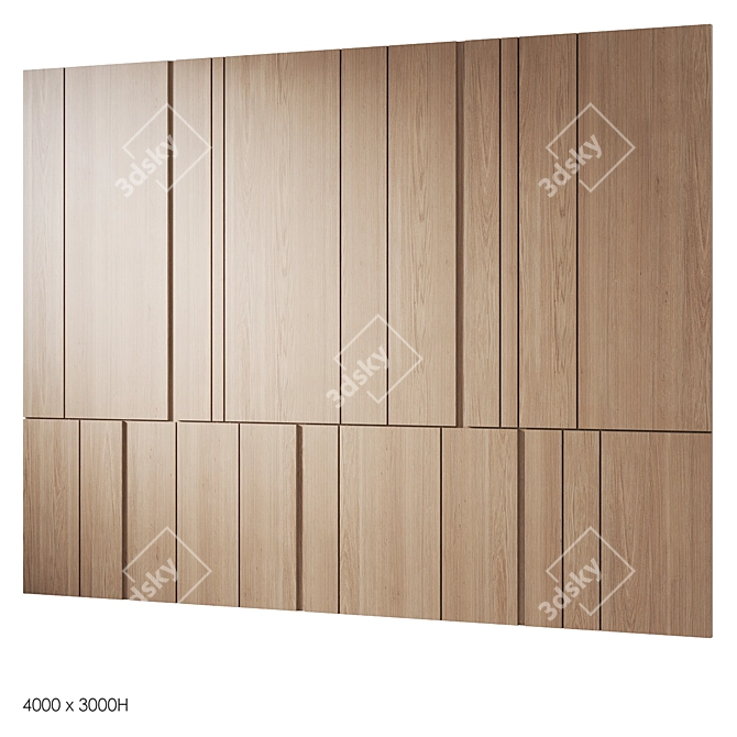 Wooden Panels for Smoothing 3D model image 2