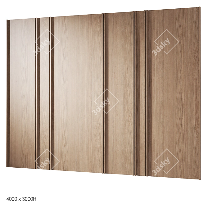 Wooden Panels for Smoothing 3D model image 5