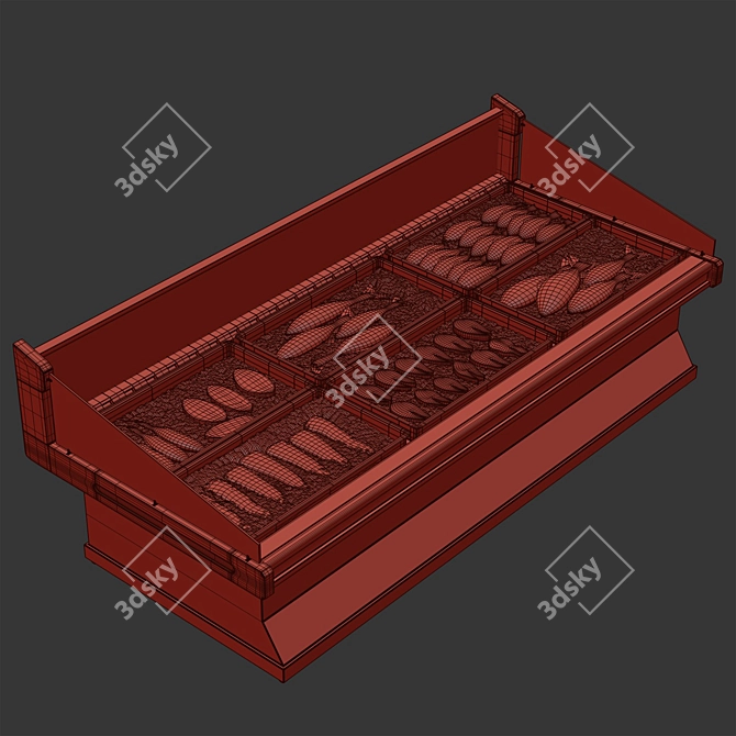 Hypermarket-Ready Fish Refrigerator 3D model image 7