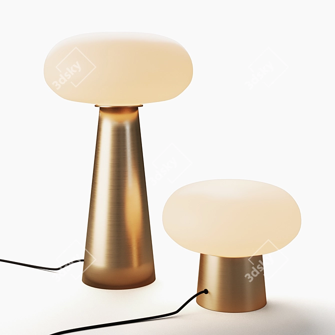 Opaline Table Lamp Faith 3D model image 1