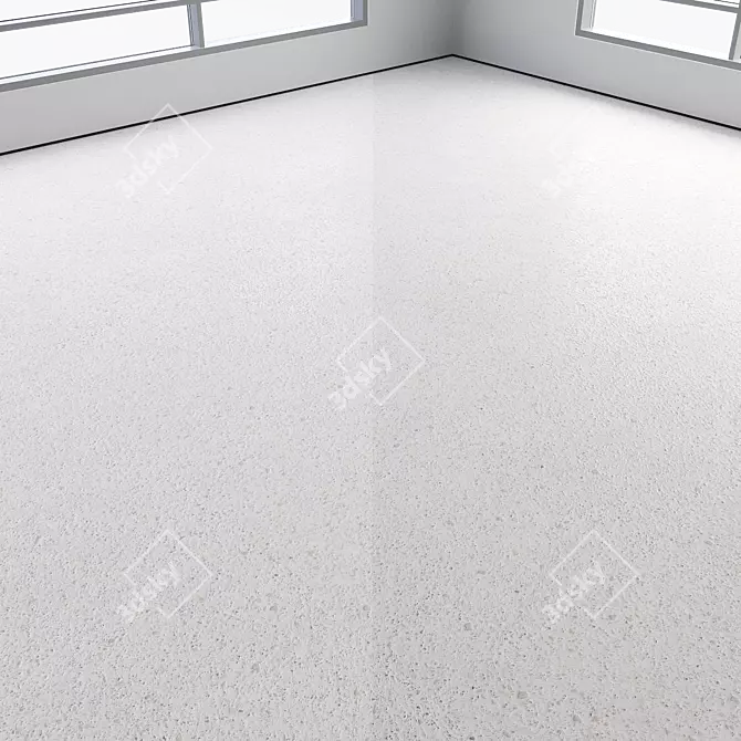 Polished Colorful Seamless Concrete Flooring 3D model image 2