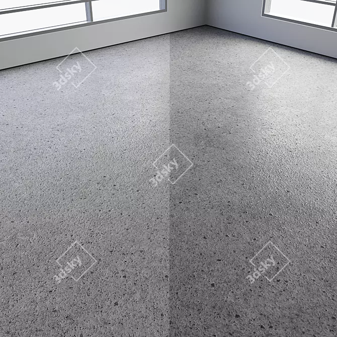 Polished Colorful Seamless Concrete Flooring 3D model image 6