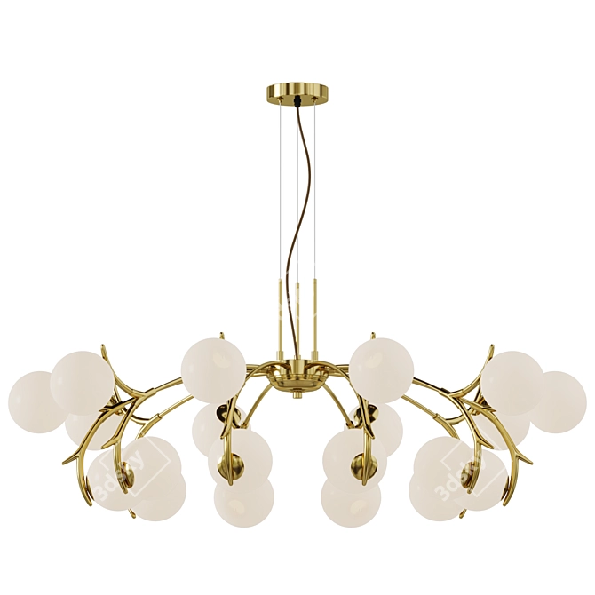 Luxury Modern Corbett Chandelier 3D model image 1