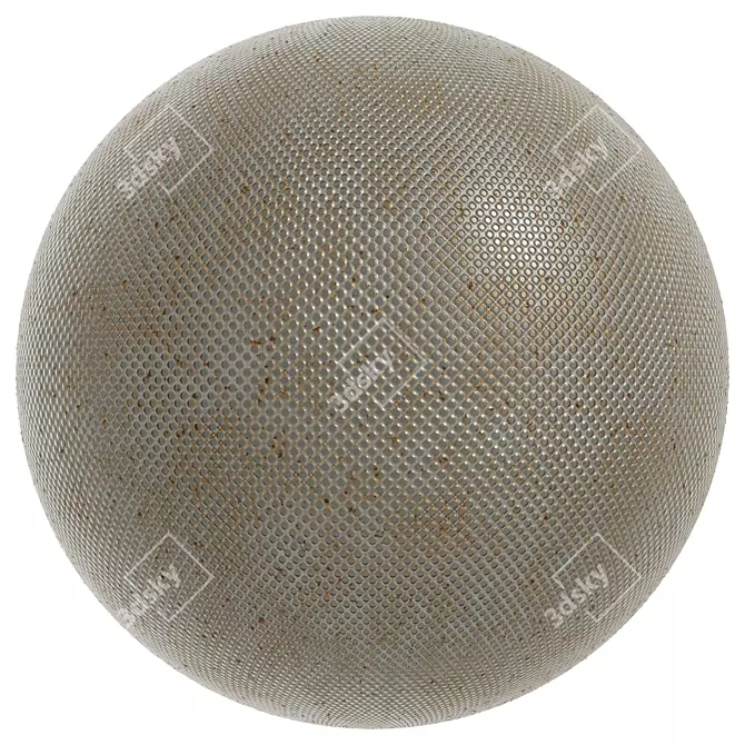 Metal Patterned Steel Wall Covering 3D model image 4