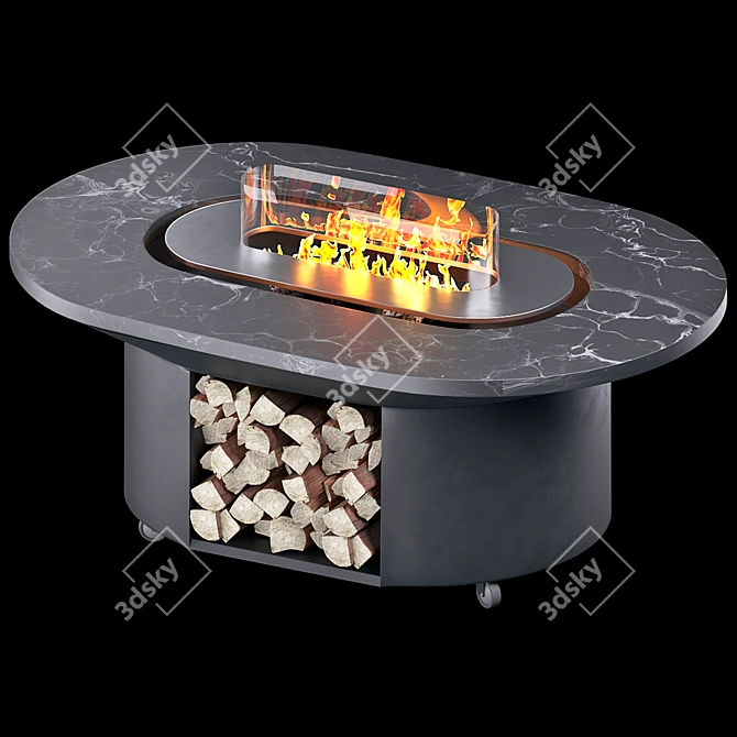 Elbrus Grill Table: Ultimate Grilling Experience 3D model image 1