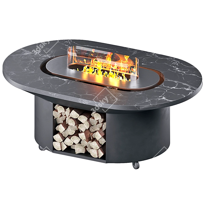 Elbrus Grill Table: Ultimate Grilling Experience 3D model image 2