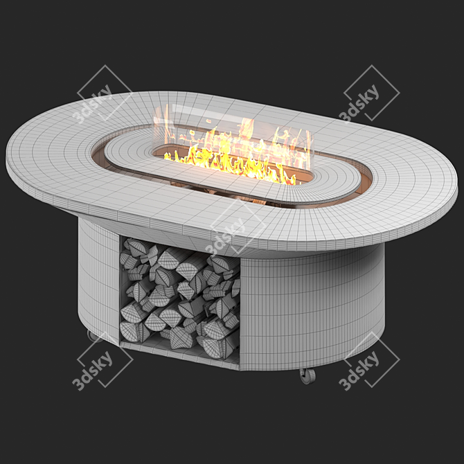 Elbrus Grill Table: Ultimate Grilling Experience 3D model image 3