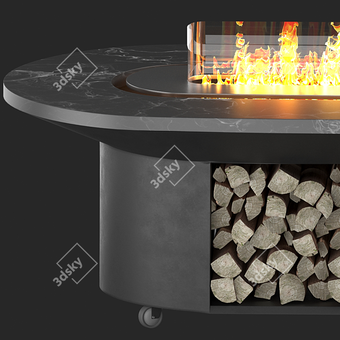 Elbrus Grill Table: Ultimate Grilling Experience 3D model image 4