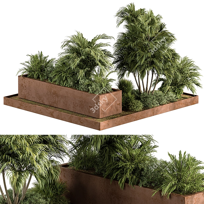  Outdoor Plant Box Garden 543 3D model image 2