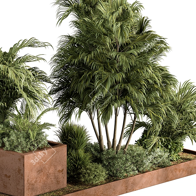  Outdoor Plant Box Garden 543 3D model image 4