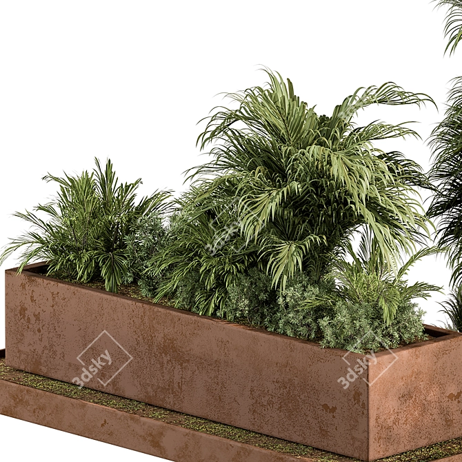  Outdoor Plant Box Garden 543 3D model image 5