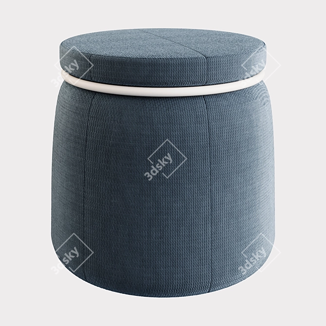 Collaborative and Versatile Pouf Stool 3D model image 3