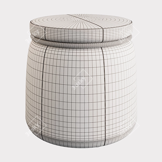 Collaborative and Versatile Pouf Stool 3D model image 6