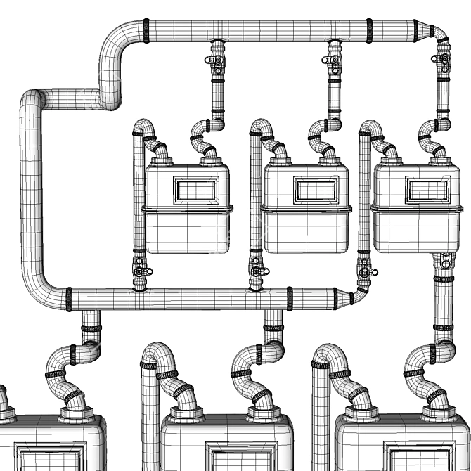 Gas Cylinder Pipe - Essential Solution 3D model image 2