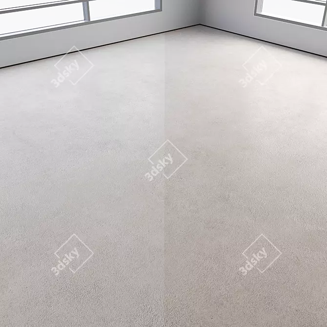 Polished Colored Seamless Concrete Floor 3D model image 3