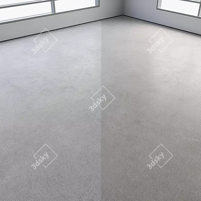 Polished Colored Seamless Concrete Floor 3D model image 4