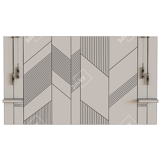 Reforma Decorative Wall Panel 3D model image 3