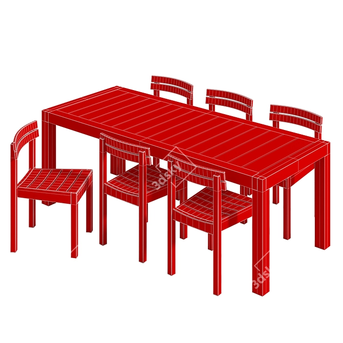 Stylish Skargaarden Outdoor Furniture 3D model image 3