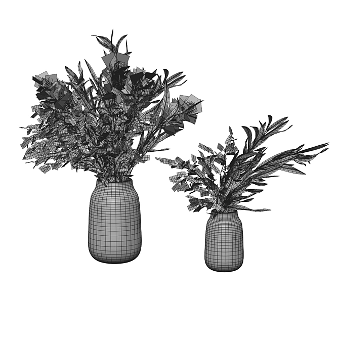 Lagurus 3-Piece Decor Set 3D model image 4