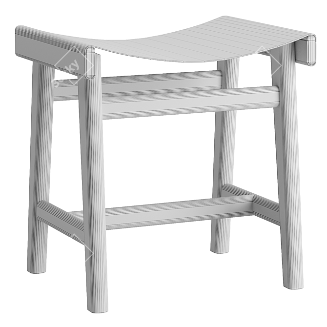 Van Duysen Zara Home Stool 3D model image 4