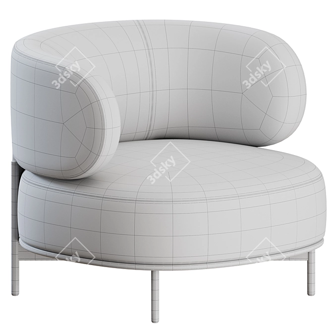 Gallotti&Radice AKIKO Lounge Chair 3D model image 3