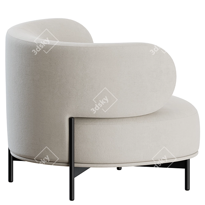 Gallotti&Radice AKIKO Lounge Chair 3D model image 6