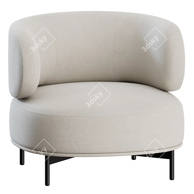 Gallotti&Radice AKIKO Lounge Chair 3D model image 7