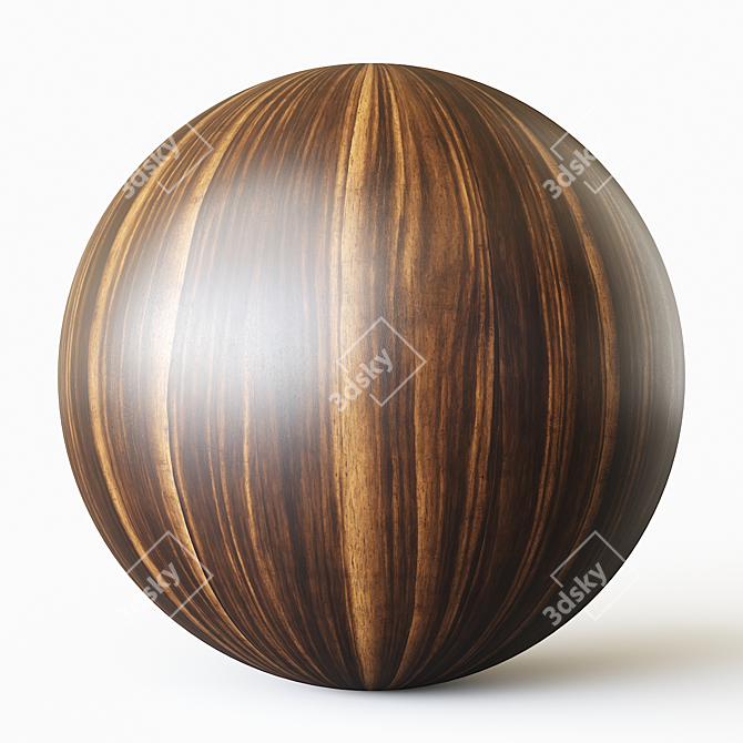 Ebony Wood Texture Pack 6 Colors 3D model image 5