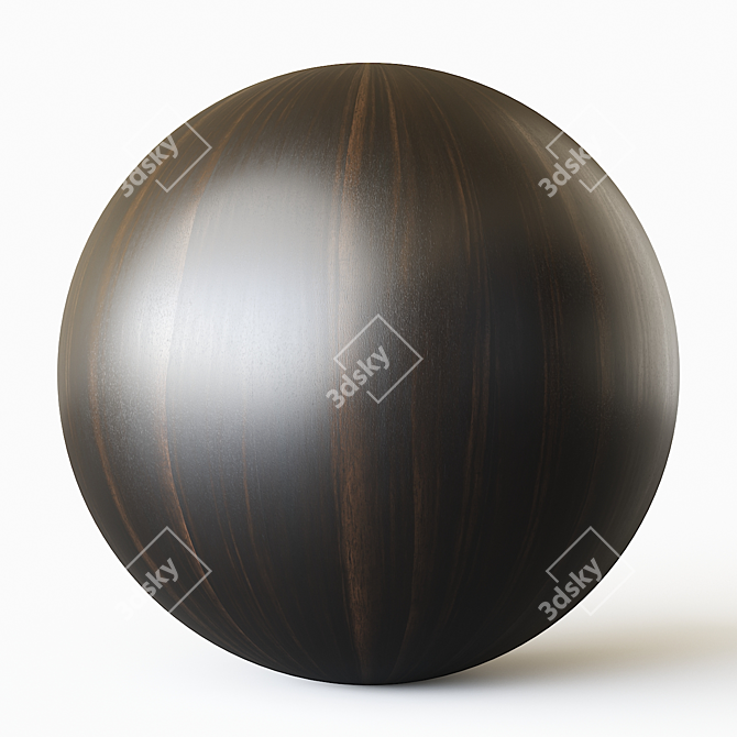 Ebony Wood Texture Pack 6 Colors 3D model image 6