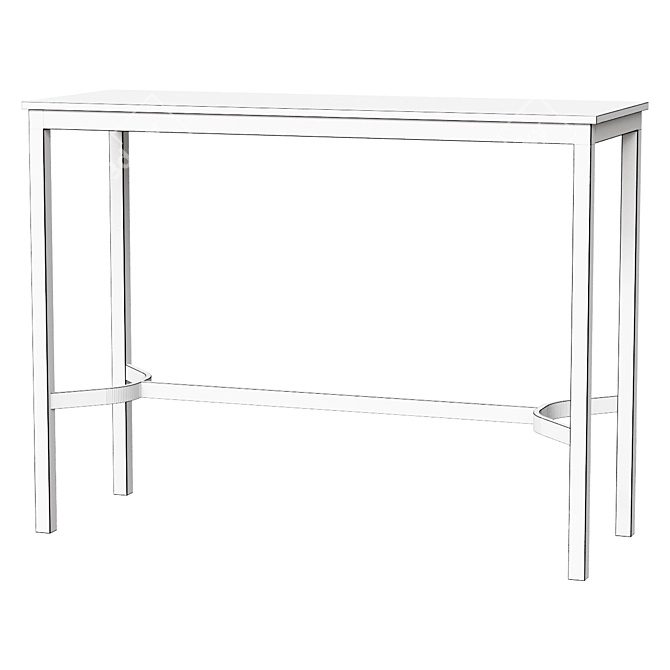 Drip HW113 Bar Table - Bronzed 3D model image 2