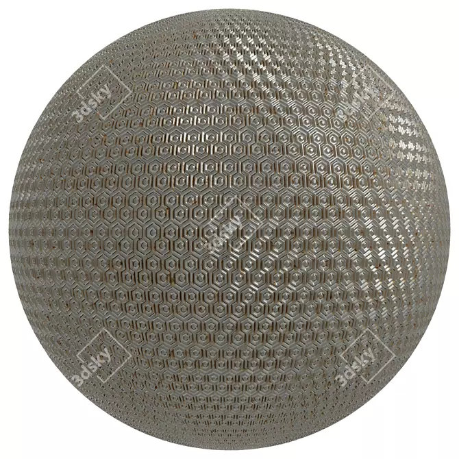 Metal Patterned Steel Covering Set 3D model image 4