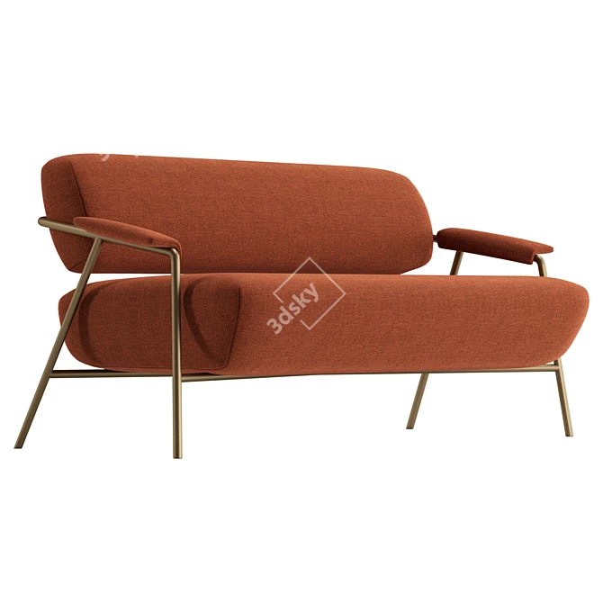  Potocco STAY Fabric Sofa 3D model image 1