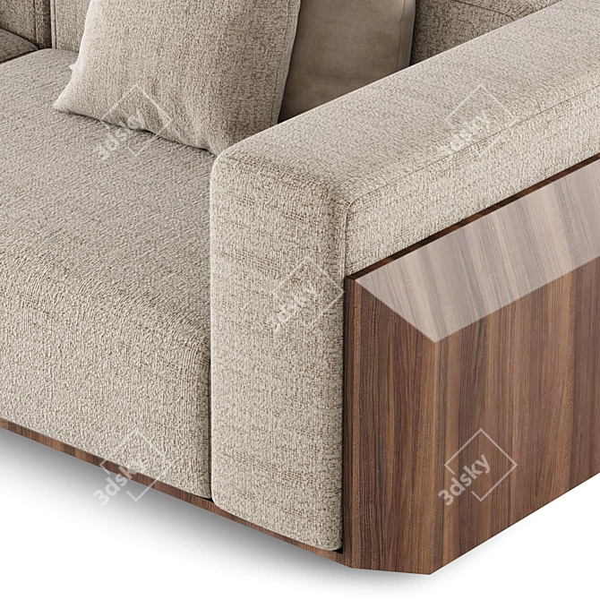 Modern Hidden Hideaway Sofa Solution 3D model image 4