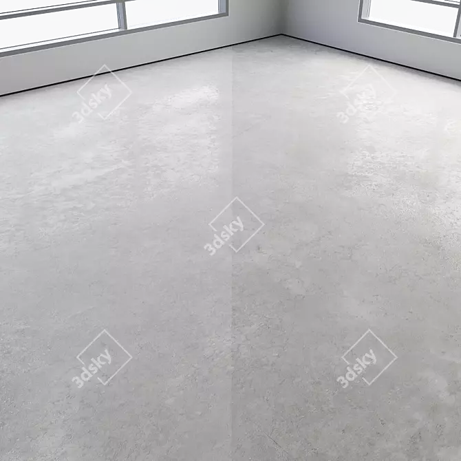 Polished Seamless Concrete Flooring 3D model image 2