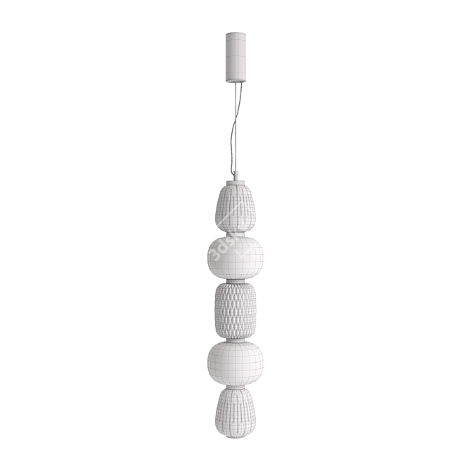 Favourite Pendant Light Fixture MeshSmooth TurboSmooth 3D model image 4