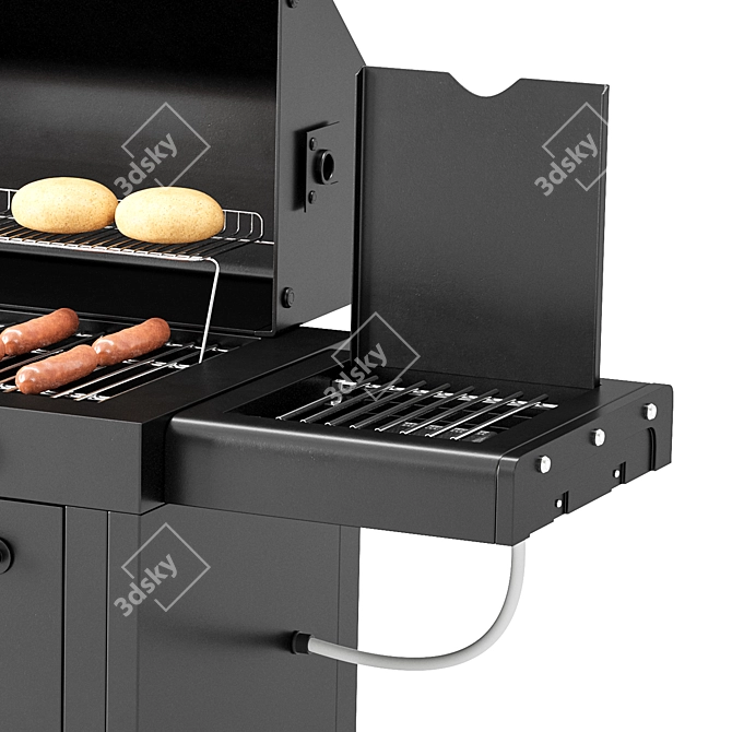 High-Quality Barbecue 3D Model 3D model image 5