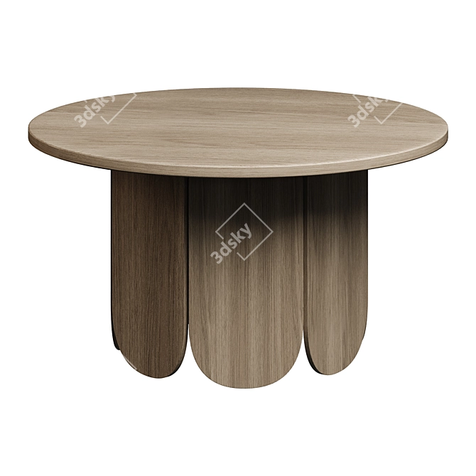 Stewie Oak Round Table Habitat 3D model image 6