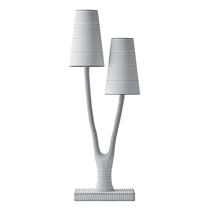 Sleek Lofers Table Lamp Design 3D model image 4